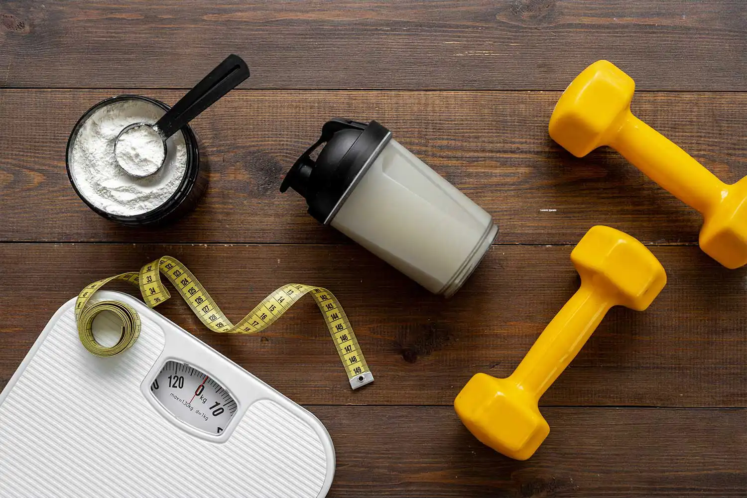 Sport shaker bottle and jar with meal replacement shakes powder