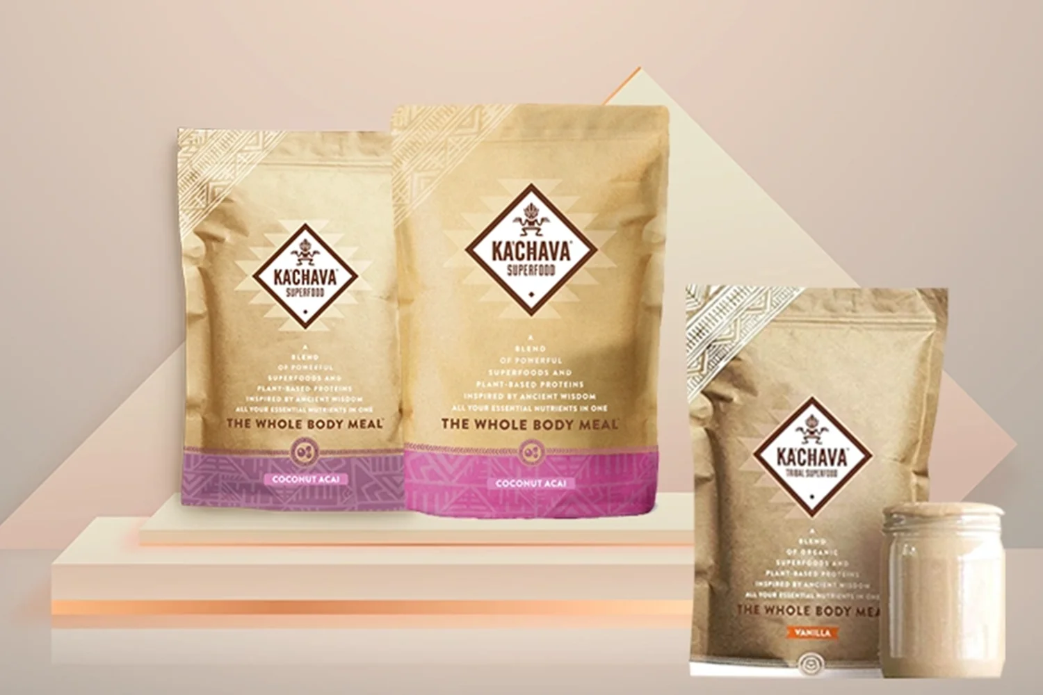 Different flavors of kachava meal replacement shakes