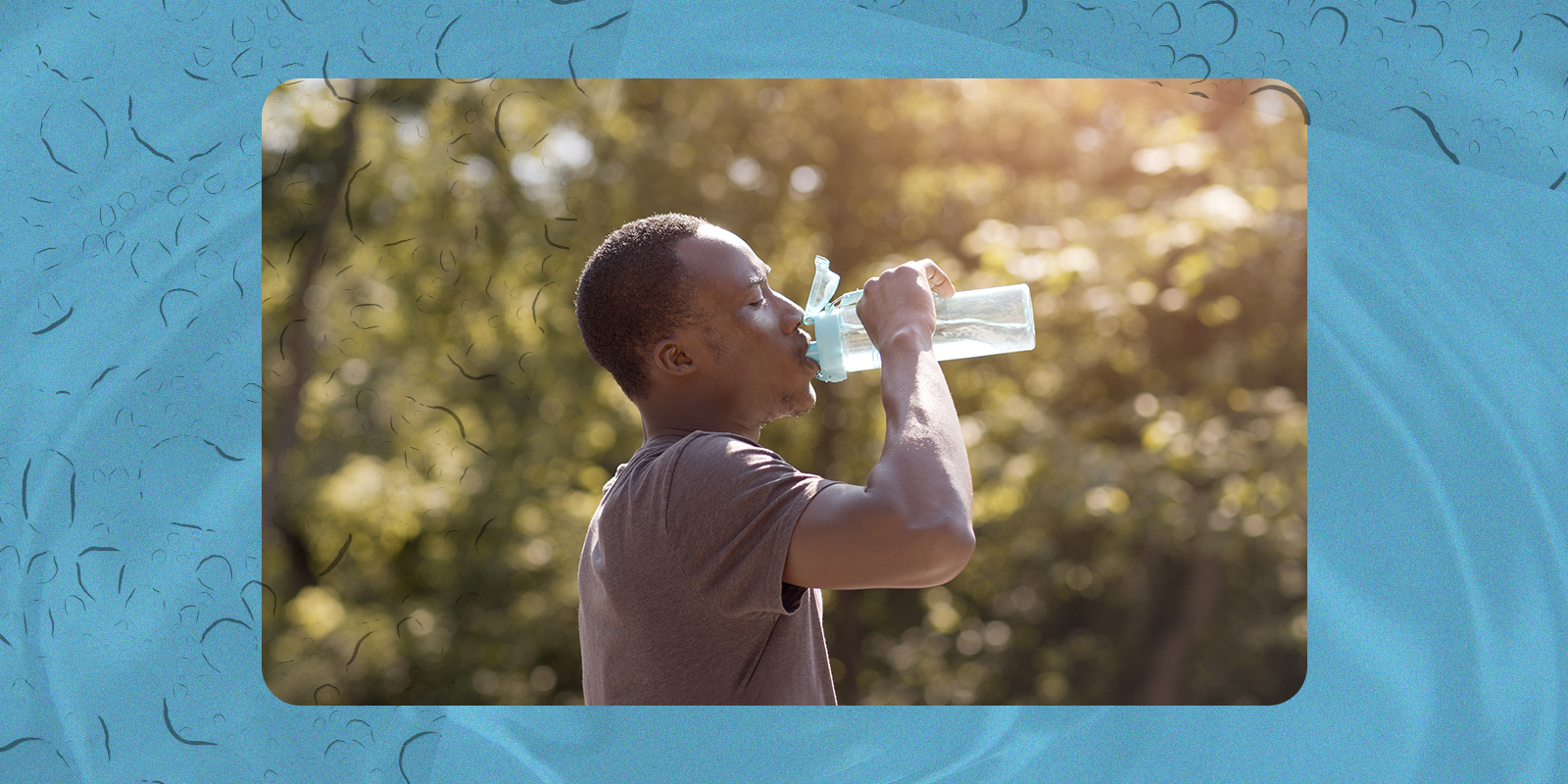 Hydration - Man drinking water