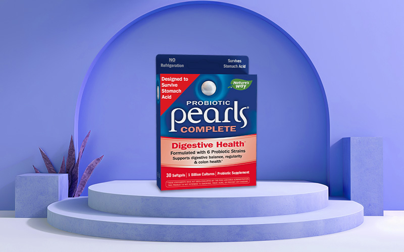 Best Probiotic Supplements of 2024 -  Nature’s Way Probiotic Pearls Complete, digestive balance and colon health support.